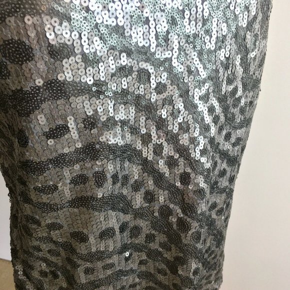 Sweetly Wonderful Size Large Women's Gray Sequined - Picture 2 of 6